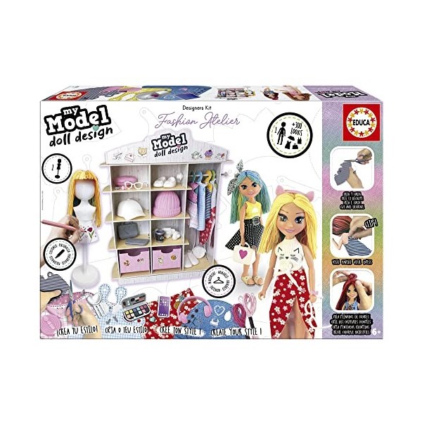 Educa My Model Doll Design Celebration Bambola: Crea E Disegna La Tua Moda! Designer Per Gioco Con Vestiti, Accessori E Tanto Stile. Dai 6 Anni.