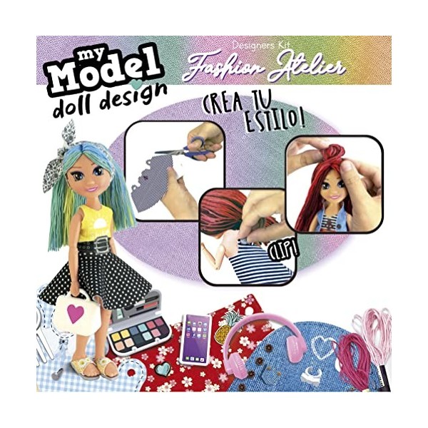 Educa - My Model Doll Design Fashion Atelier | Comprend Une Armoire, Un Mannequin et Plus de 300 Looks. Créez et concevez Vot