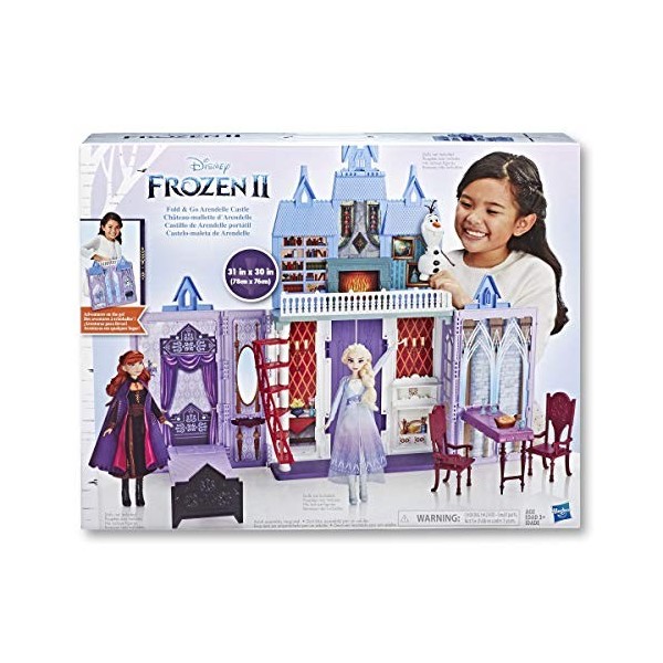 Disney Frozen 2 Fold and Go Portable Arendelle Castle Exclusive Dollhouse Playset