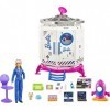 Barbie Space Discovery coffret Station Spatiale avec poupée Astronaute, figurine chiot, fusée et accessoires, jouet pour enfa