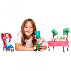 Di Alice au pays des merveilles Story Moment Ensemble avec chapelier fou et accessoires, Multicolore