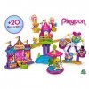 Pinypon - Parc damusement avec 5 attrations, grande roue, navette, ballons rotatifs, montagnes russes, carrousel, figurine i