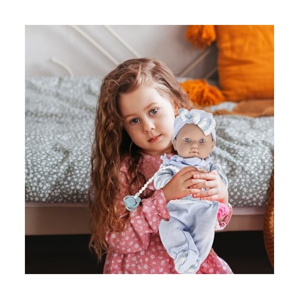 HiXip Poupée pour tout-petit avec corps souple, accessoire de poupée pour tout-petit, coffret cadeau pour enfants, garçons et