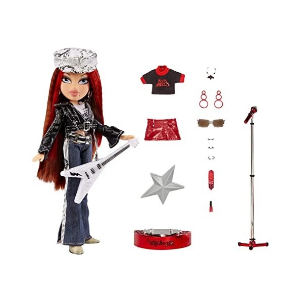 Bratz Rock Angelz spéciale 20 Poupée Mannequin-ROXXI – avec 1 Guitare, Tenues, Accessoires, Affiche & + -Nouvelle édition pré