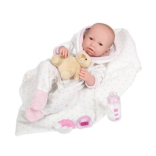 JC TOYS - La Newborn Bébé Poupée Blanc 18111 