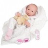 JC TOYS - La Newborn Bébé Poupée Blanc 18111 