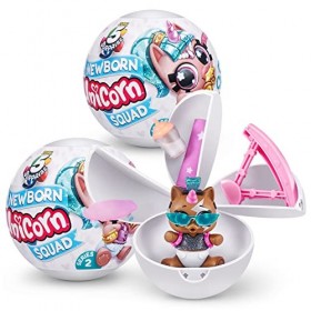 5 SURPRISE - Unicorn Squad-Baby Unicorns Lot de 2 boîtes aux lettres multicolores