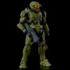 HALO HALO John 117 Mecha Spartan Warrior Game Figurine mobile Sergent Major Modèle |PVC18cm Articulé Mobile Multi-Accessoires