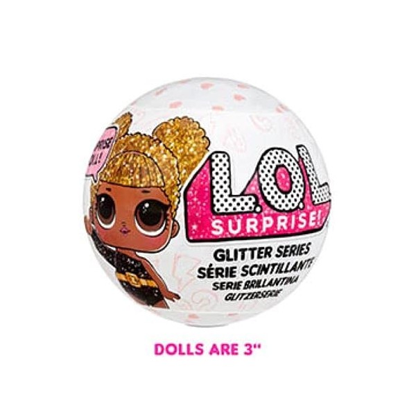 L.O.L. Surprise! Exclusive Glitter Lot de 3 poupées Style 3 Assorti – avec + de 20 Surprises Dont 1 Tenue, des Accessoires & 