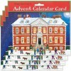 Alison Gardiner - Pack de 4 cartes calendrier de lAvent Format carte : Noël à la maison de campagne