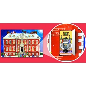 Alison Gardiner - Pack de 4 cartes calendrier de lAvent Format carte : Noël à la maison de campagne