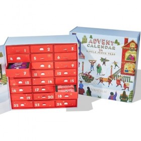 VAHDAM, Calendrier De lAvent 2023 240g/8.47oz Coffret Cadeau De Noël Édition Limitée - 24 Saveurs, 5 Sachets De Thé Chacun