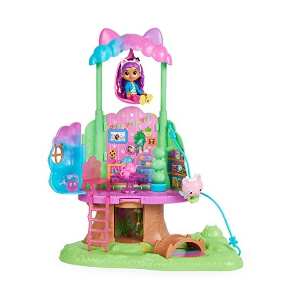 Gabbys Dollhouse Kitty Fairys Transforming Garden Treehouse Playset