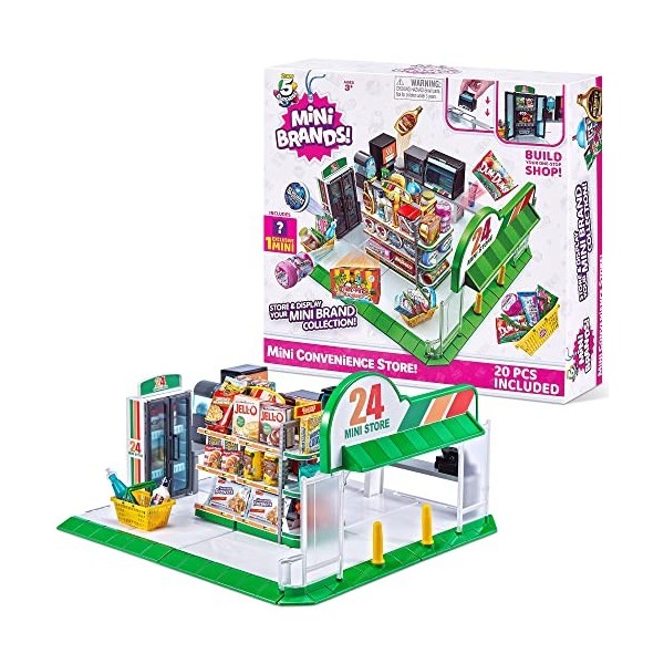 5 Surprise Mini Brands – Mini kit de jeu de magasin de commodité par Zuru série 4 Exclusive et Mystery Collectibles