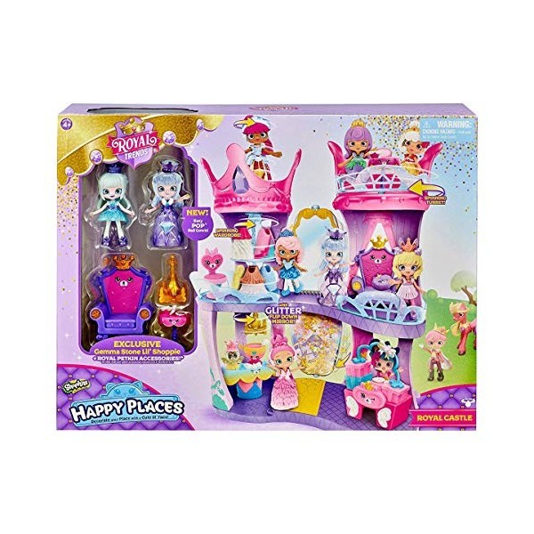 HAPPY PLACES- Flair Shopkins Royal Trends Ensemble de Jeu Château, HAP35000, Multicolore