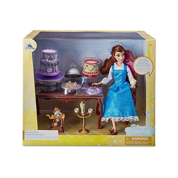 Disney Belle Classic Doll Dinner Party Play Set - Beauty and The Beast