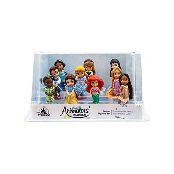DS Disney Store Playset Play Topper Gâteau Set de jeu Figurine Princesse Raiponce Mulan Ariel Jasmine Animators Deluxe Topper
