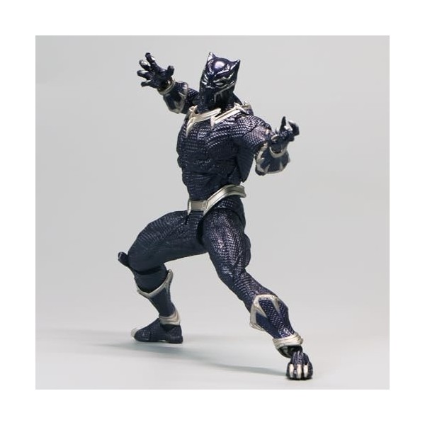 Figurine de marionnette à main Black Panther Avenging Heroes - Modèle de marionnette à main - En PVC articulé - Position debo