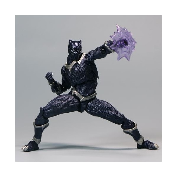 Figurine de marionnette à main Black Panther Avenging Heroes - Modèle de marionnette à main - En PVC articulé - Position debo