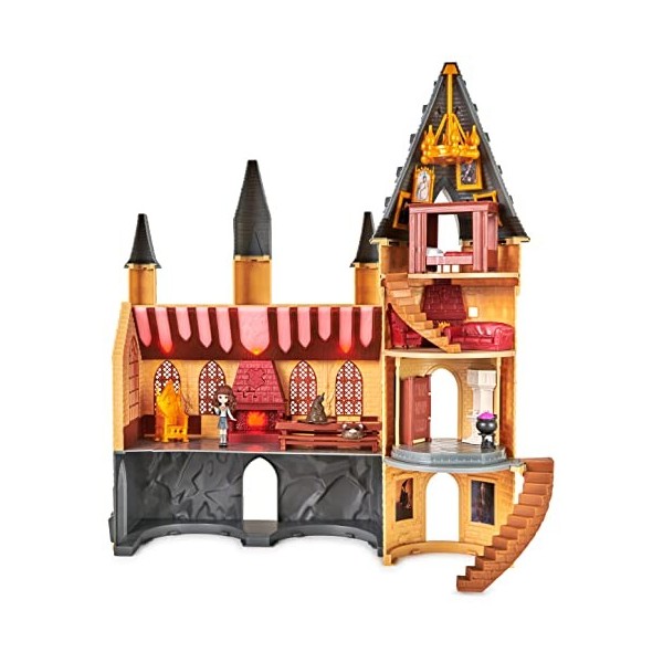 HARRY POTTER - CHÂTEAU DE POUDLARD MAGICAL MINIS WIZARDING WORLD - Château Poudlard Avec Effets Sonores et Lumineux - Figurin