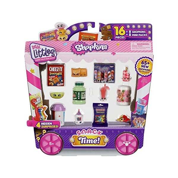 Shopkins Real Littles Collectors Pack | 8 plus 8 mini packs de marque véritable 16 pièces au total . Le style peut varier.