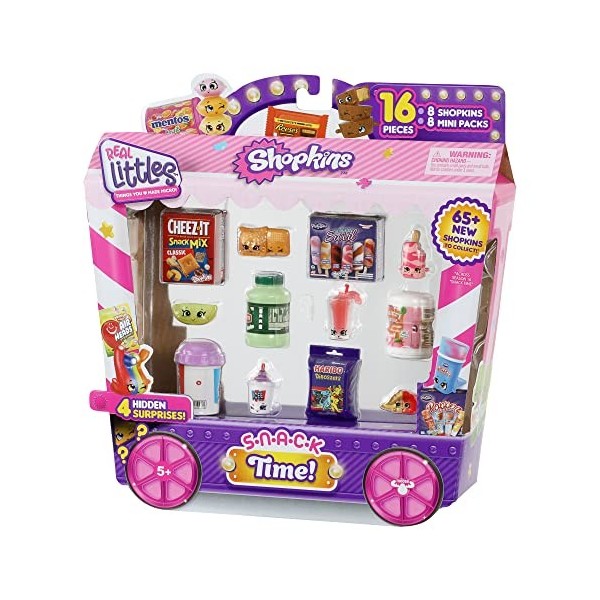 Shopkins Real Littles Collectors Pack | 8 plus 8 mini packs de marque véritable 16 pièces au total . Le style peut varier.