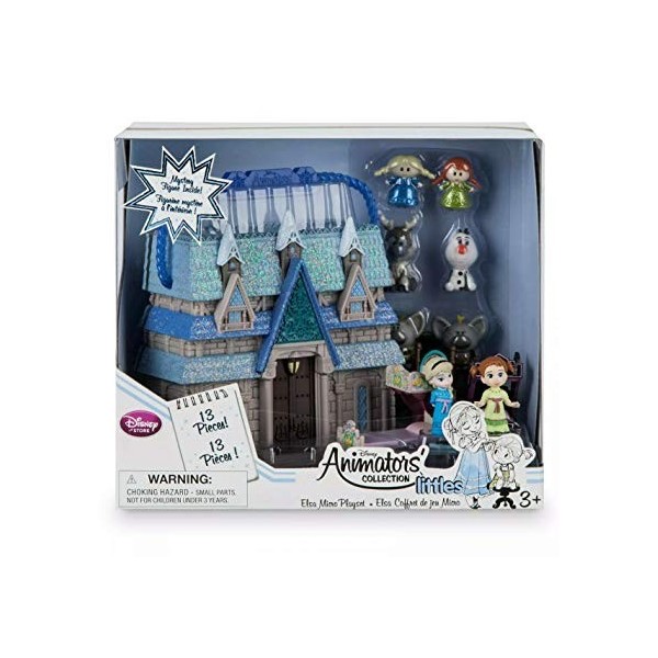 DS Disney Store La Reine des Neiges Playset Play Set Anna Elsa Animators Collection Littles Originale