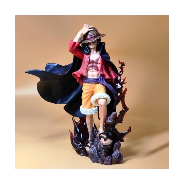 Pirate, chapeau de paille, nouveau quatre rois, figurine de roi nautique | posture debout en PVC 25 cm accessoires statiques 