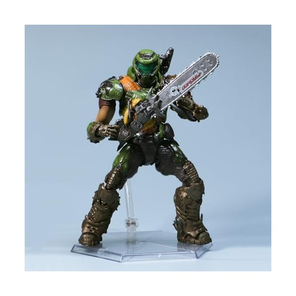 SASOKI Doom Doom Jeu de tir éternel Figurine jouet périphérique | Tête mobile articulée en PVC 16 cm | Collection de marionne