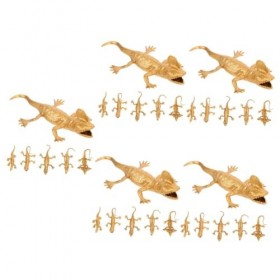 ibasenice 30 Pièces Simulation Modèle Animal Jouets Décor À La Maison Simulation Animaux Modèles Petits Animaux Modèles Paysa