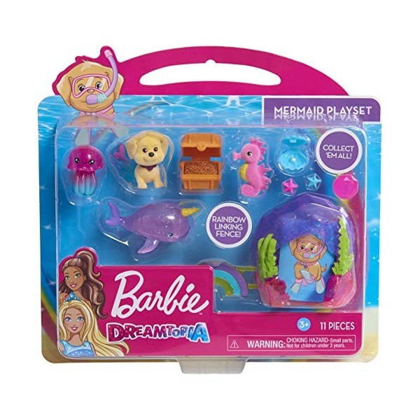 Barbie Dreamtopia Figure Mermaid Playsets, Multicolor