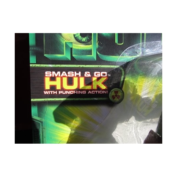 Smash & Go Hulk Action Figure with Punching Action! With Street Rubble Base! - Hulk: The Movie