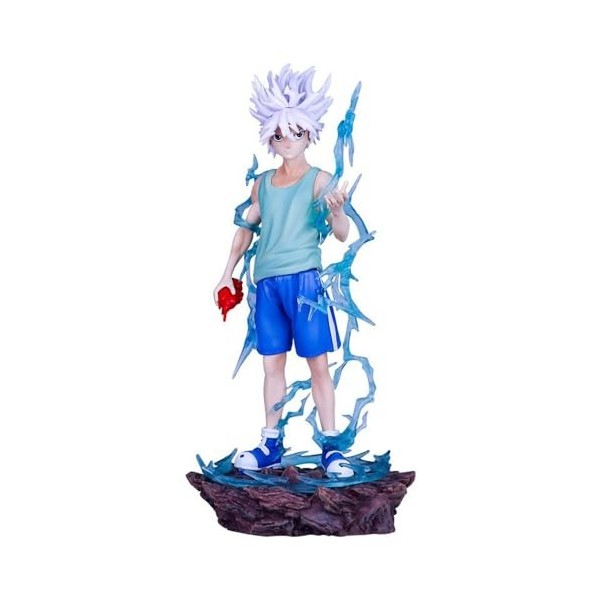 Killua Zoldyck Figurine de mode Godspeed de Hunter | 21,5 cm Pose debout statique en PVC | Collection de pièces à main | Déco