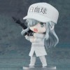 SASOKI Hakkekkyuu Figurine de fille Hakkekkyuu aux cheveux blancs et cellules blanches au travail 10 cm en PVC avec visage mo