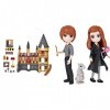Wizarding World Harry Potter - CHÂTEAU DE Poudlard Magical MINIS Figurine Hermione Et 12 Accessoires - 6061842 - Jouet Enfant