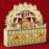Wichtelstube-Kollektion Chandelier à LED avec calendrier de lavent de Seiffen, église,Décoration de Noël,Fonctionne avec pil