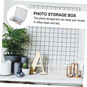 NUSITOU 1 Jeu Boîte à Photos Cas Dartisanat Photo Cas De Stockage De Photos Cas De Selfie Conteneurs De Stockage De Perles G