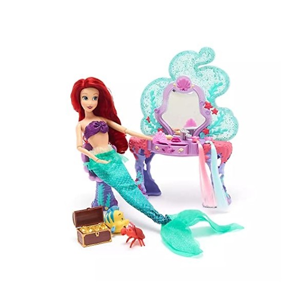 Disney Store La Petite Sirène Ariel Ensemble de Jeu Poupée et Accessoires Vanity Playset