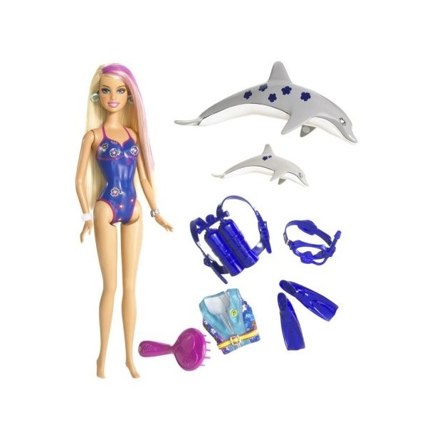 Mattel - M4752 - Poupée - Barbie - Barbie Plongée Magique