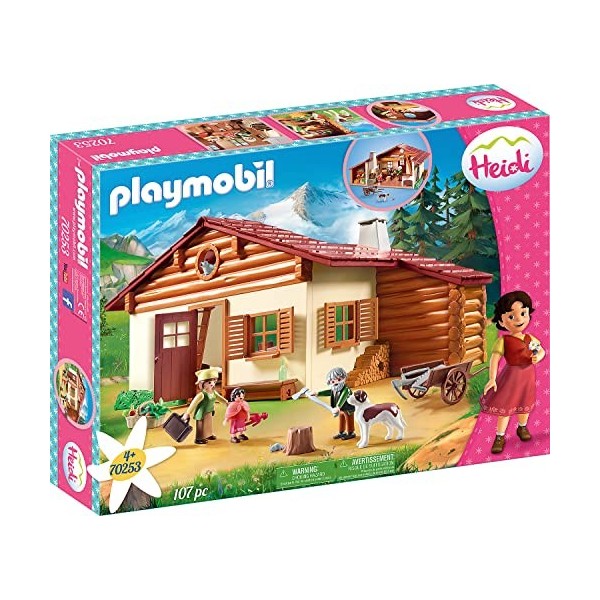 Playmobil 70253 - Heidi avec Grand-Père et Chalet