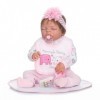 HGMY HPP Full Silicone Babies Reborn Baby Dolls Fille 22" RéAliste Nouveau-Né PoupéEs avec Vinyle Souple Silicone Corps Compl