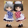 Une paire de figurines en argile Yuki Sakura avec oreilles de chat et accessoires en PVC 14 cm