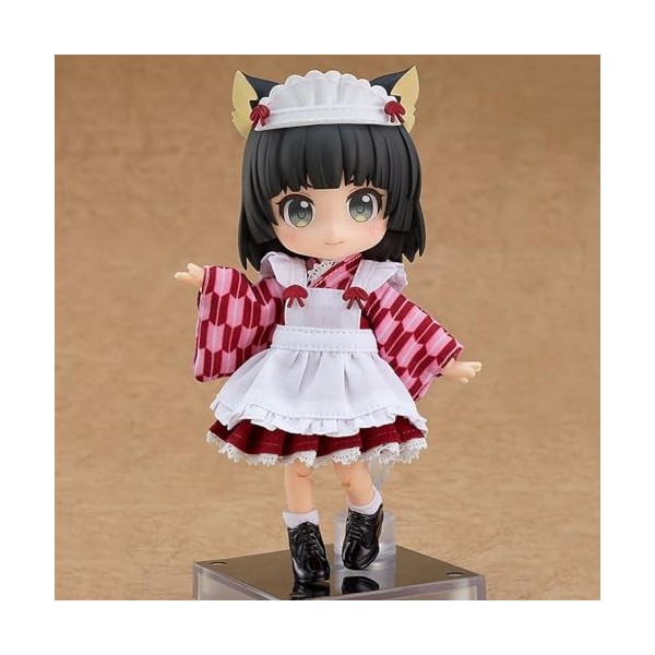 Une paire de figurines en argile Yuki Sakura avec oreilles de chat et accessoires en PVC 14 cm