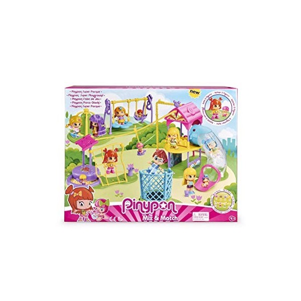 Pinypon - LAire de Jeu, Ensemble de Jouets et Accessoires avec 2 Figurines pour Enfants de 4 à 8 ans Famosa 700015071 