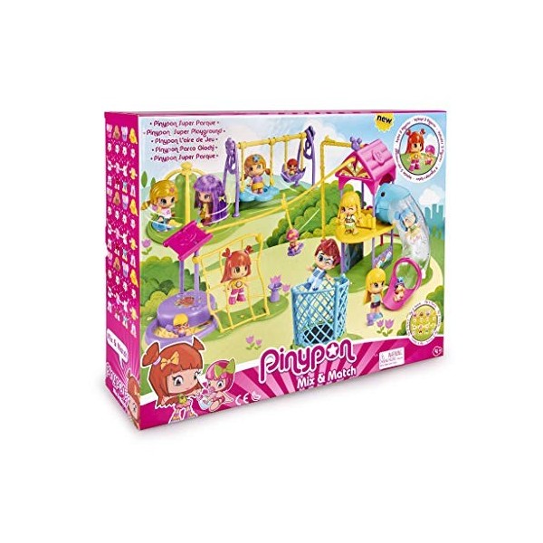 Pinypon - LAire de Jeu, Ensemble de Jouets et Accessoires avec 2 Figurines pour Enfants de 4 à 8 ans Famosa 700015071 