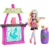 Monster High Poupée et ensemble de jeu, Lagoona Blue Scare-adise Island Snack Shack avec accessoires alimentaires et boissons