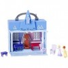 Disney Frozen Pop Adventures Arendelle Castle Playset with Handle, Including Elsa Doll, Anna Doll, & 7 Accessories - Toy