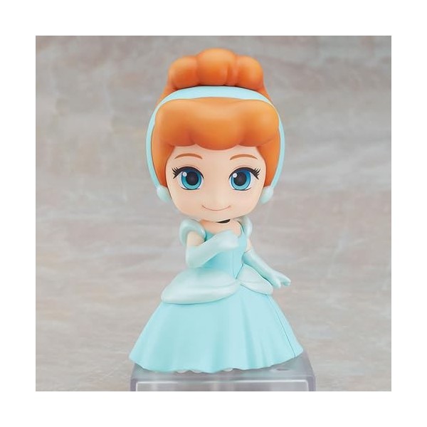 SASOKI Q Version Cendrillon et Cendrillon Anime Cheveux Blonds Robe Princesse Fille Mignon Figurine | 10 cm PVC Joints Mobile