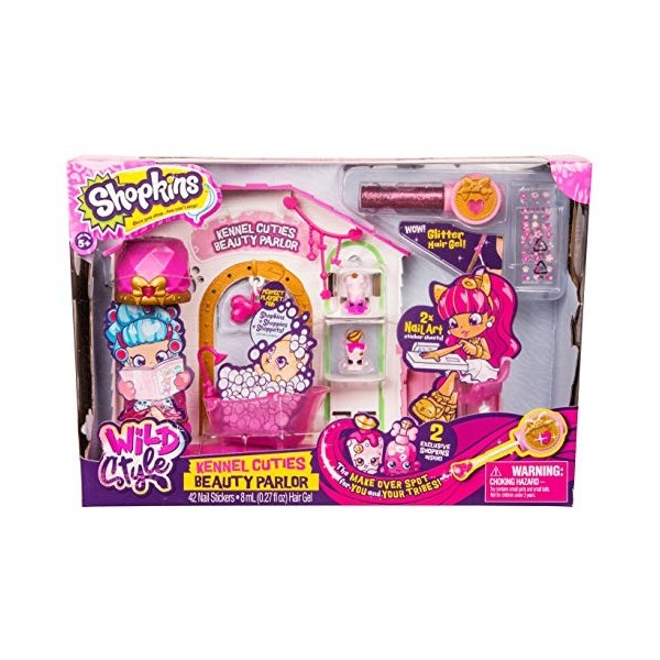 Shopkins Season 9 Wild Style - Kennel Cutie Beauty Parlor Playset