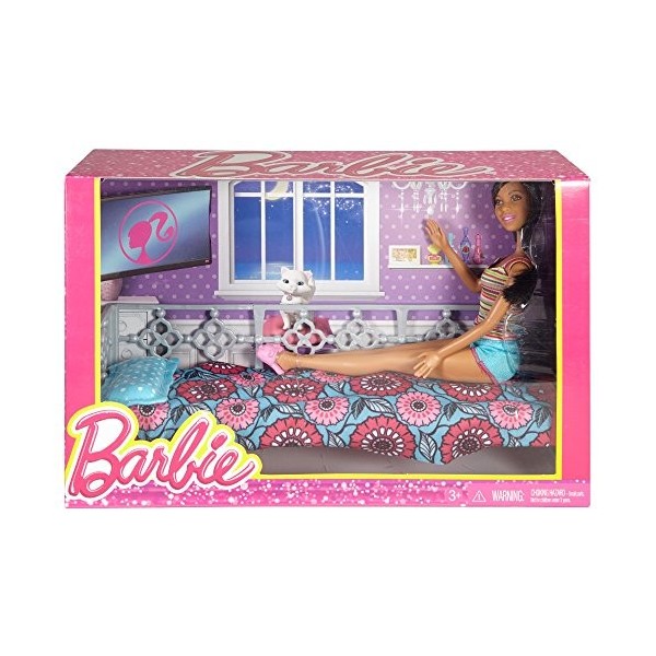 Barbie African-American Doll and Bedroom Playset